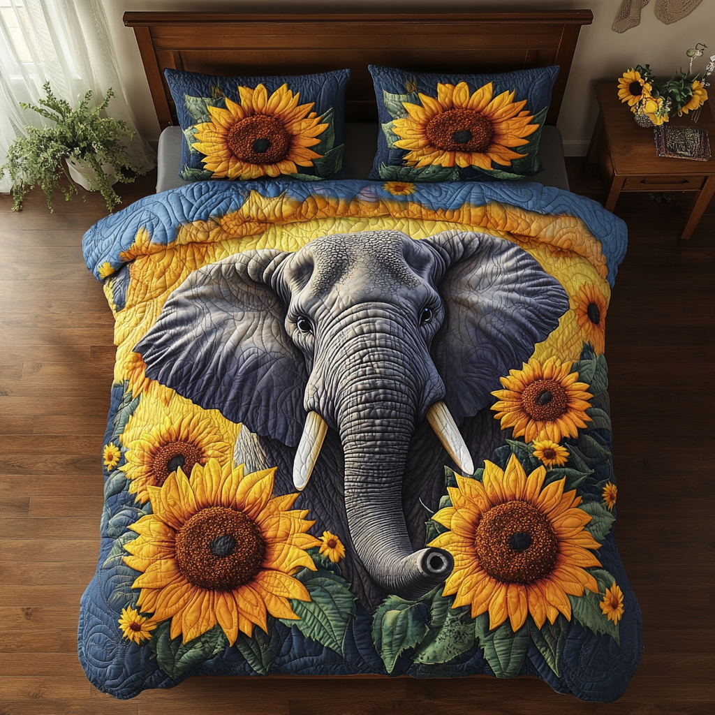 Sunflower Elephant YR1001027CL Duvet Cover Set