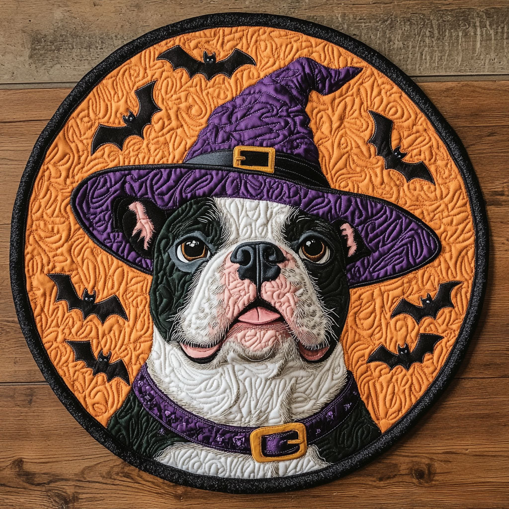 Spooky Bull CP0707036CL Quilted Round Mat