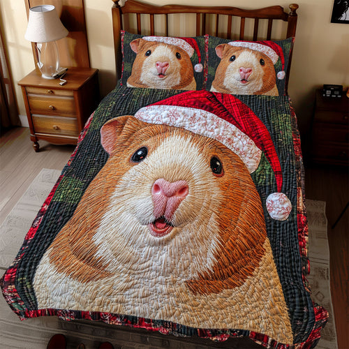 Guinea Pig Christmas WX2111069CL Duvet Cover Set