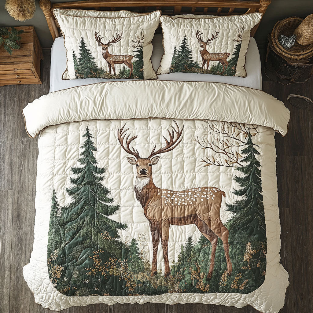 Spotted Deer In Wild WY1202057CL Duvet Cover Set