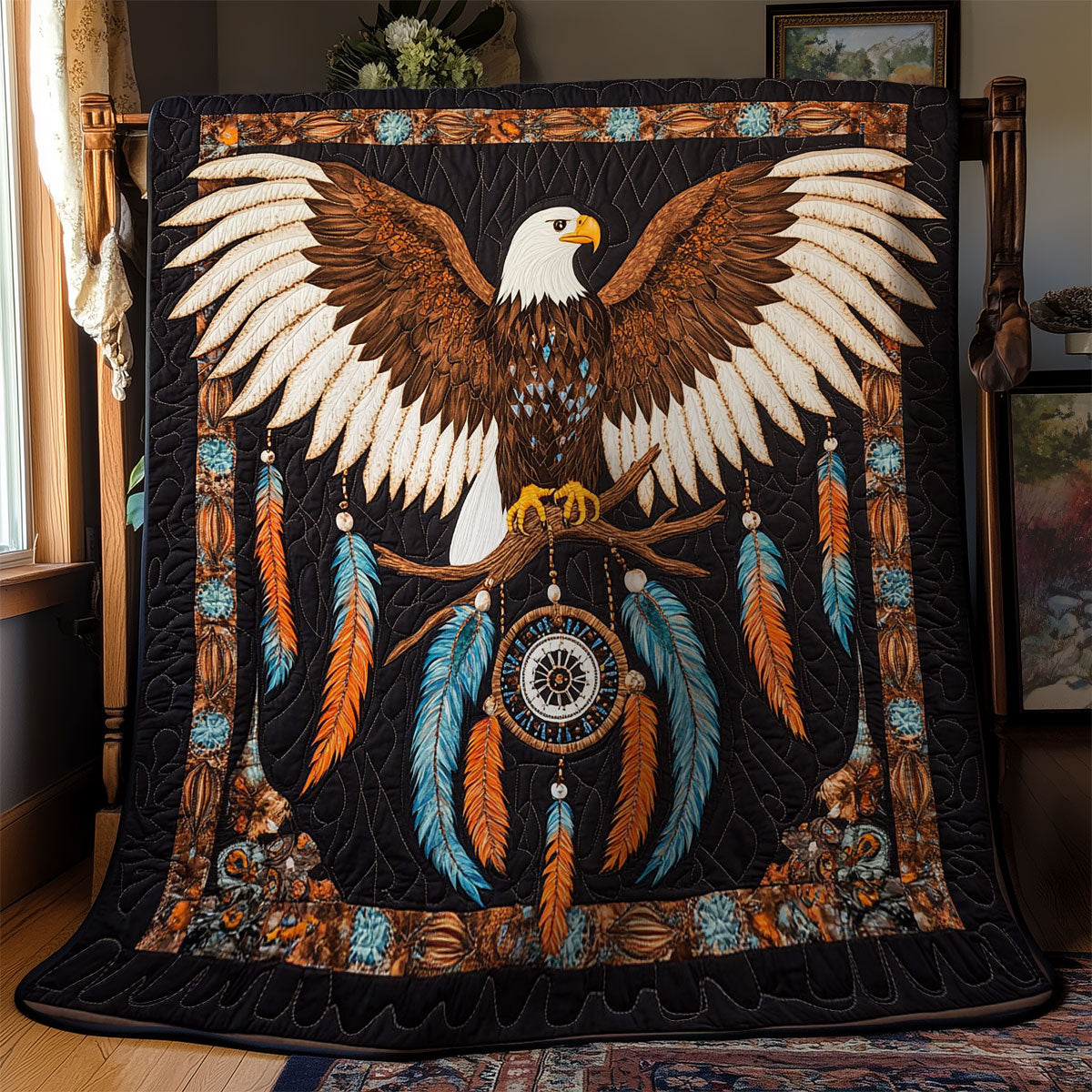 Eagle And Dreamcatcher WY2102024CL Quilt