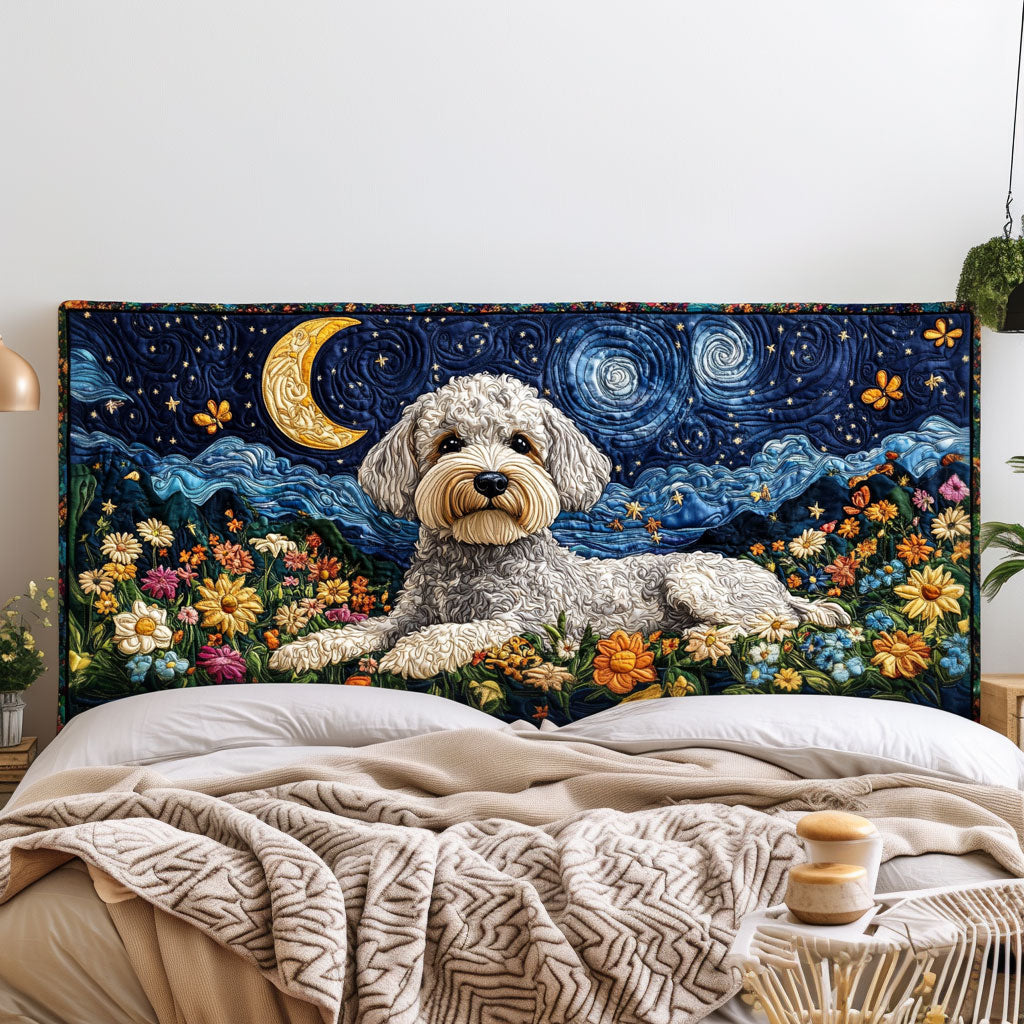 Night Bloom Puppy KL2312029CL Quilted Headboard Slipcover
