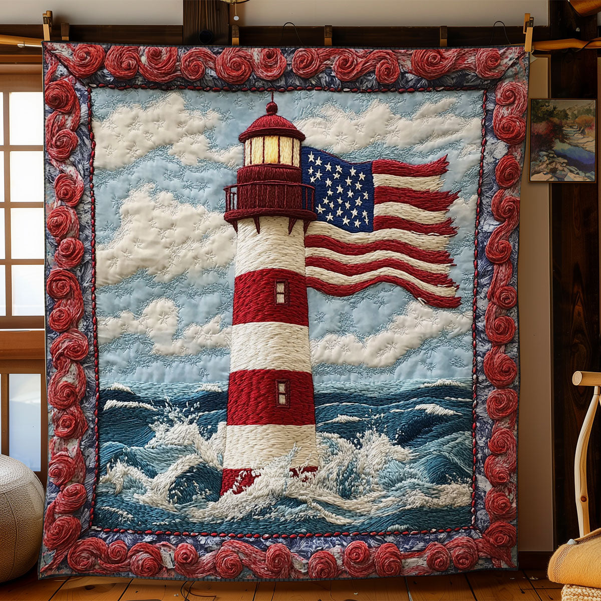 Lighthouse Freedom WN0906026CL Quilt