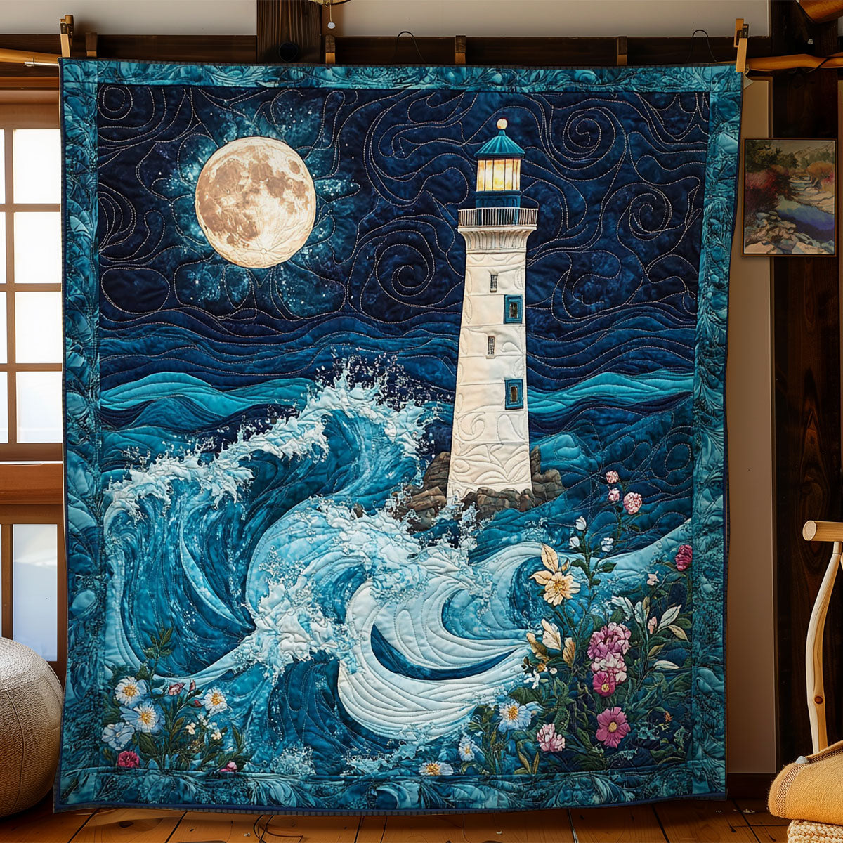 Mystic Lighthouse WY2003071CL Quilt