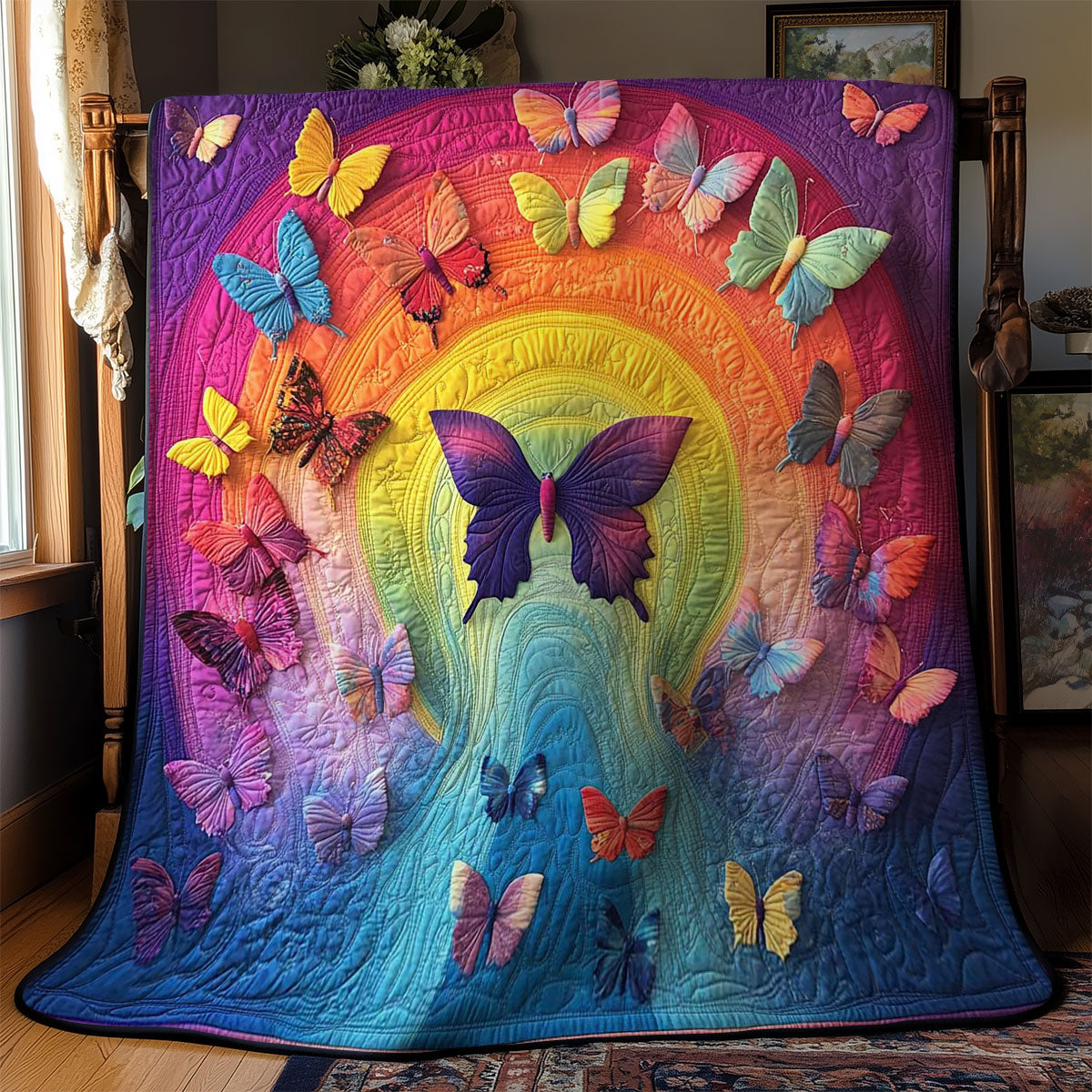 Butterfly Rainbow Dream WN1401027CL Quilt