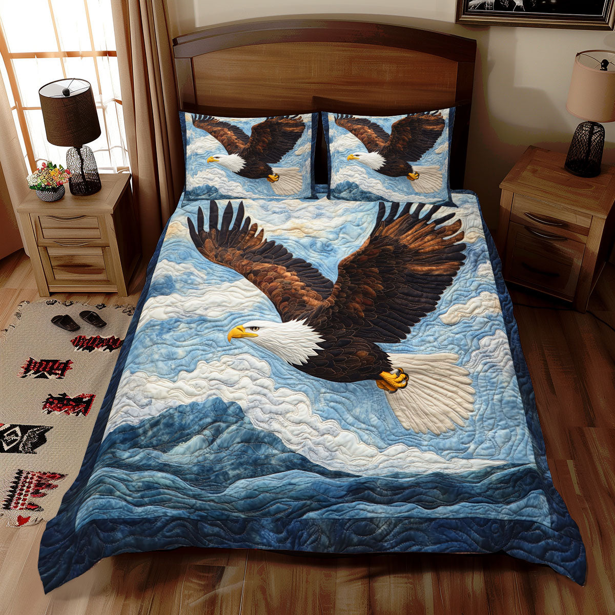 Eagle In Sky WX0712043CL Duvet Cover Set