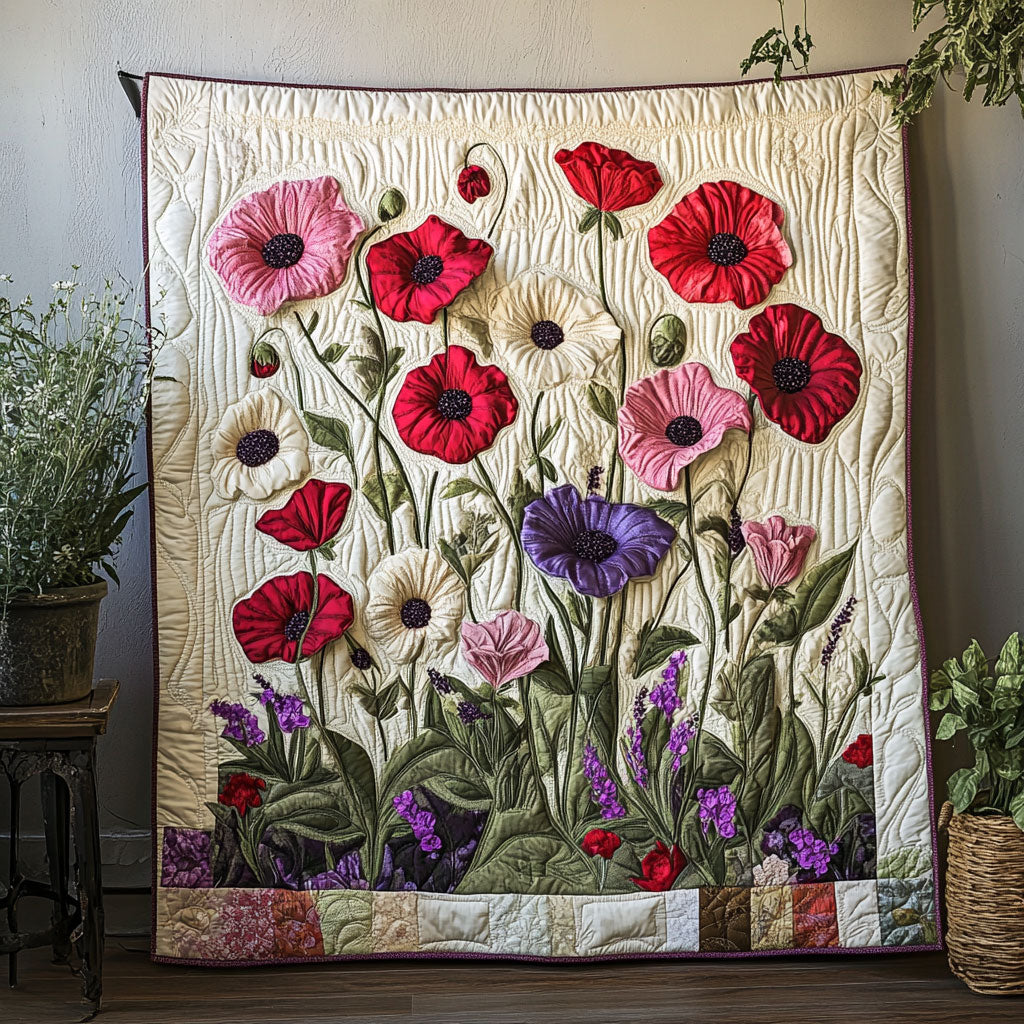 Poppy Garden CW1106037CL Quilt