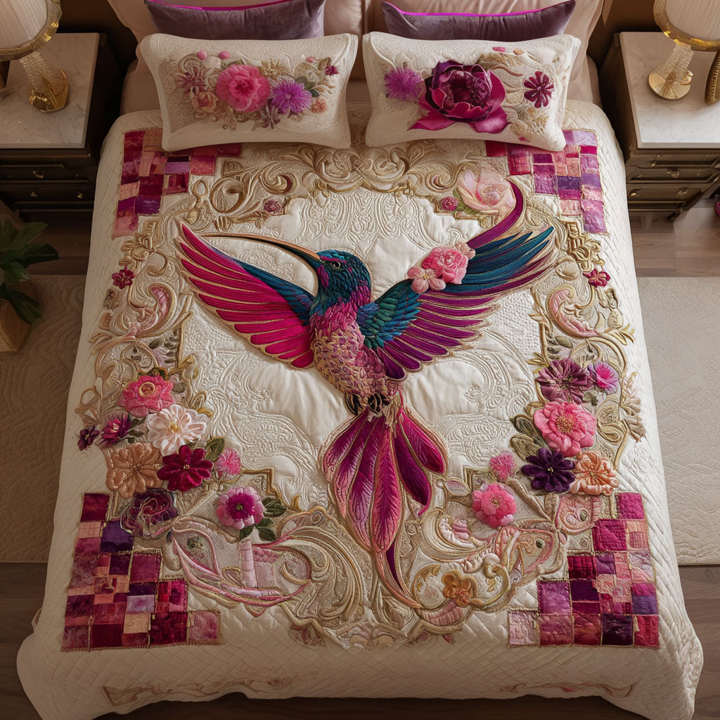 Rose Serenade Hummingbird CW2909038CL Duvet Cover Set