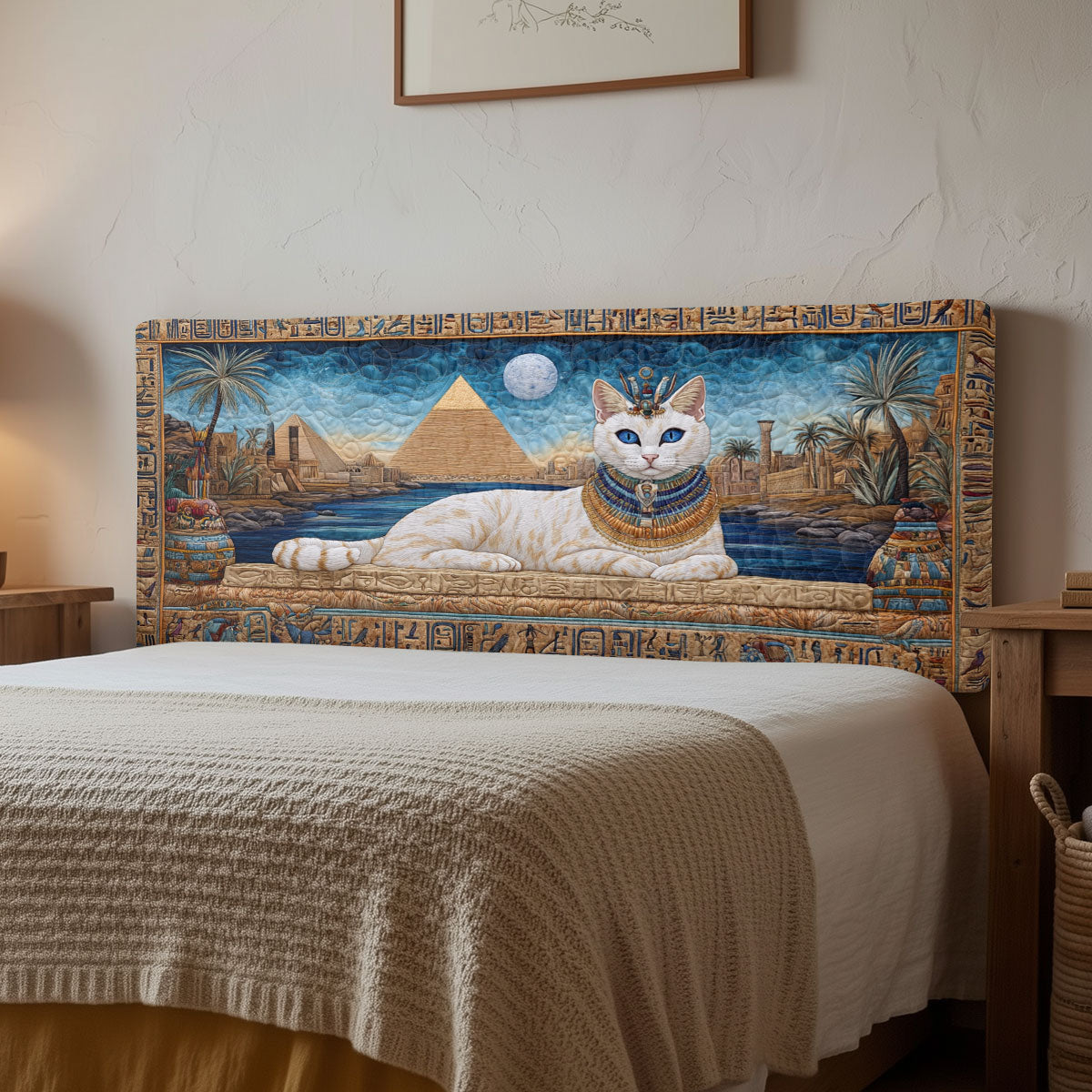 Pharaoh Cat CW2312021CL Quilted Headboard Slipcover