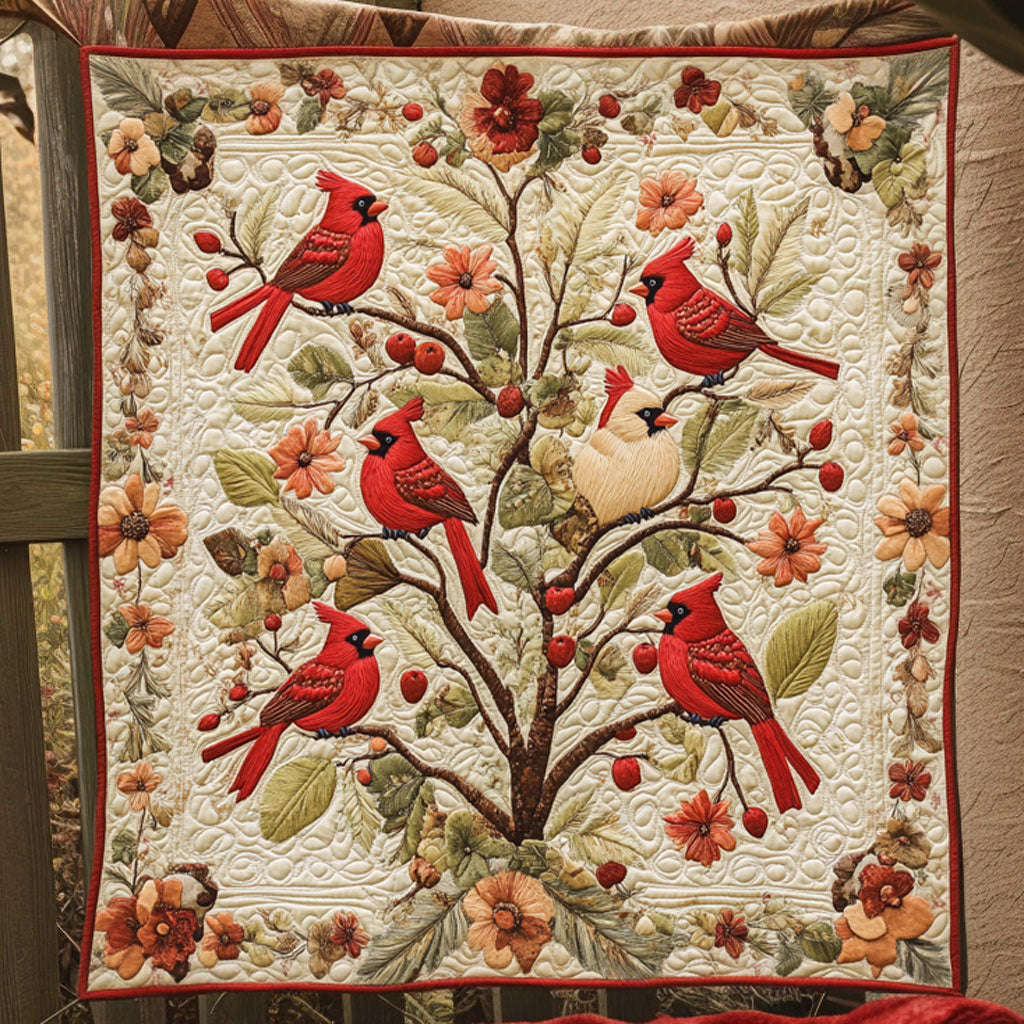 Cardinal Scarlet Leaves WN0310015CL Quilt