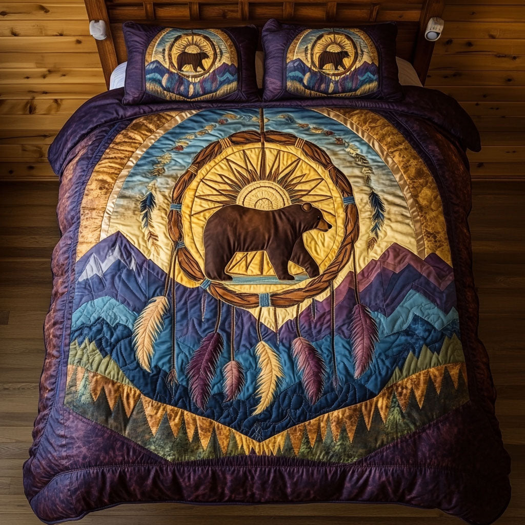 Bear In Dreamcatcher Forest WY1306030CL Duvet Cover Set