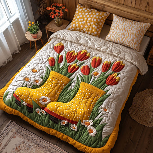Floral Boots CW0906002CL Duvet Cover Set