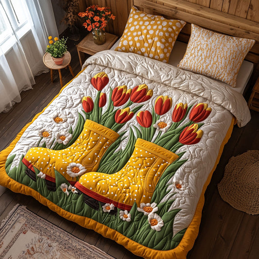 Floral Boots CW0906002CL Duvet Cover Set