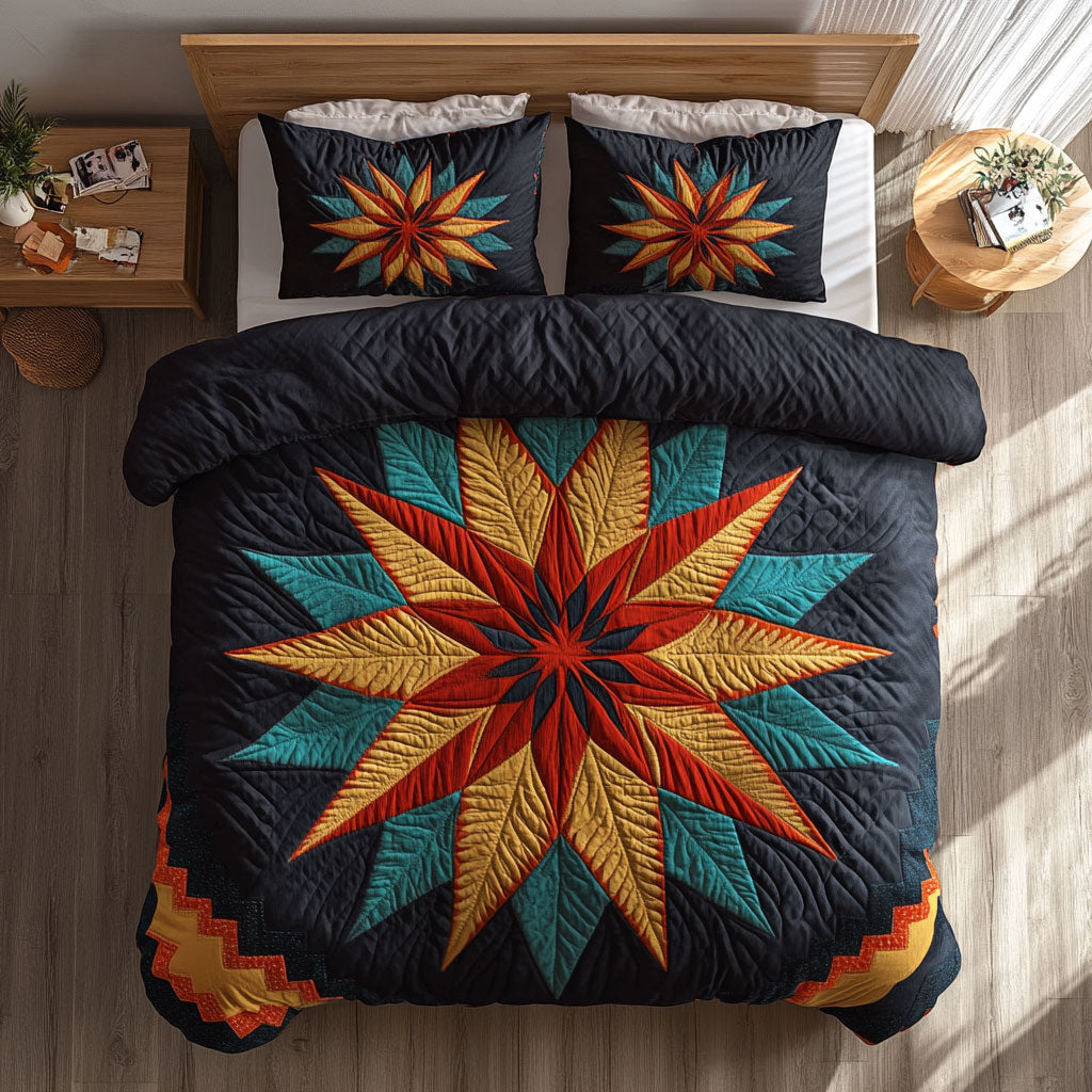 Golden Starburst CW1109033CL Duvet Cover Set