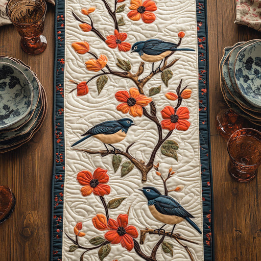 Floral Wings CW0906030CL Quilted Table Runner