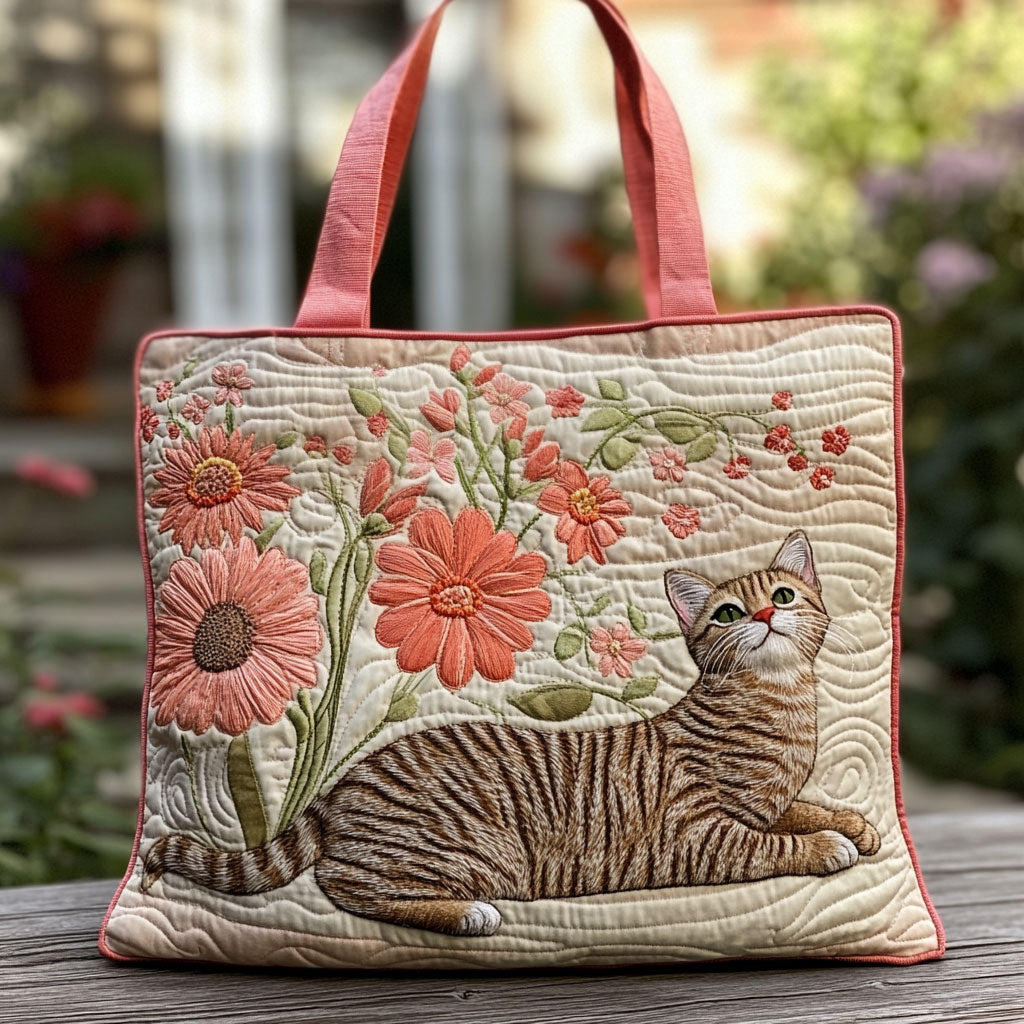 Bloom Tabby CP0110226CL Quilted Tote Bag