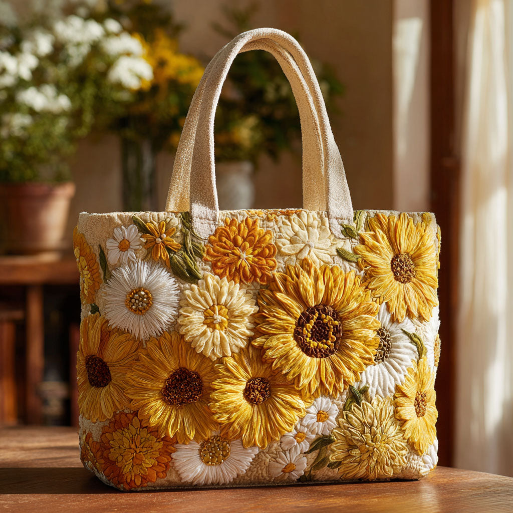 Sunny Garden CW2609017CL Quilted Tote Bag