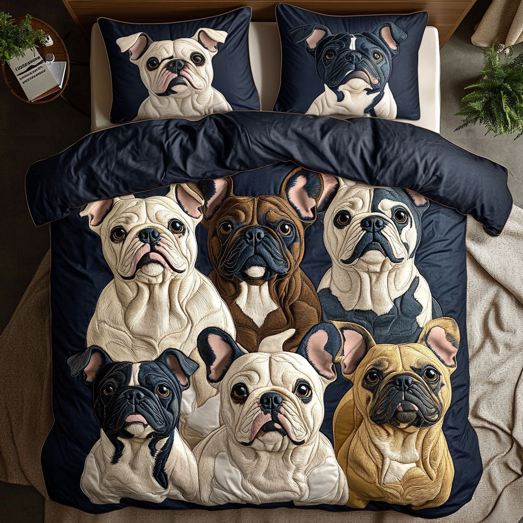 Bulldog Gathering CW1511009CL Duvet Cover Set