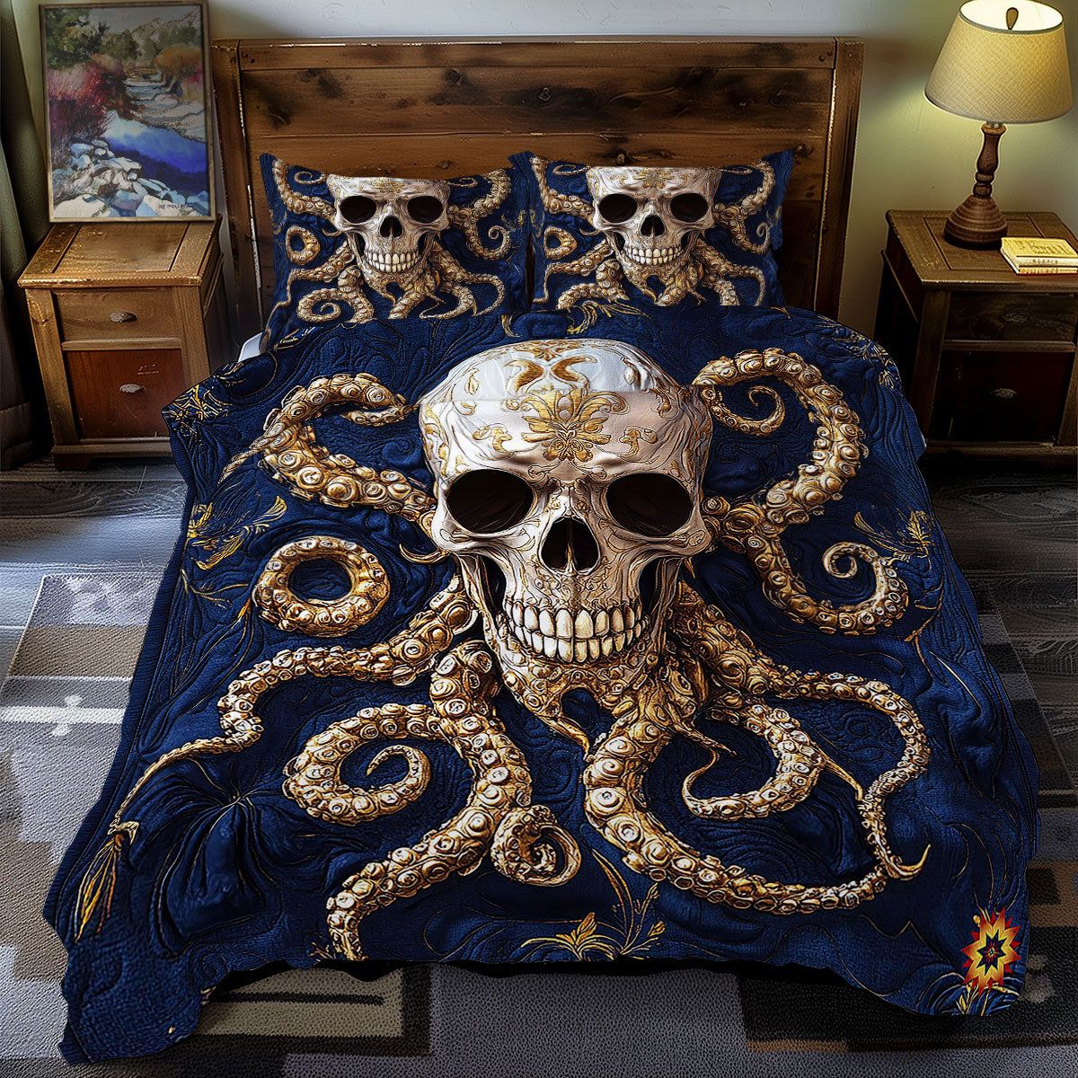 Octopus Skull WY2111051CL Duvet Cover Set