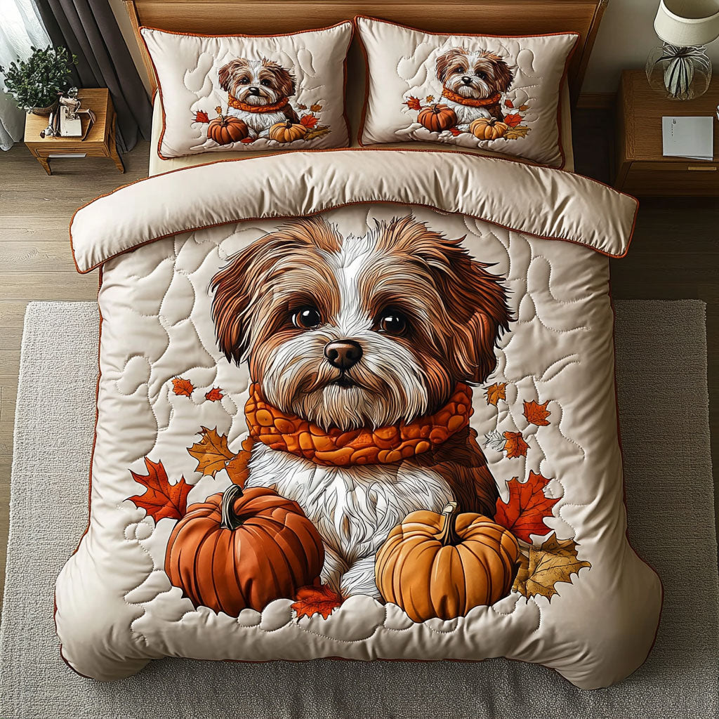 Cozy Pup Pumpkin Time WY0707052CL Duvet Cover Set