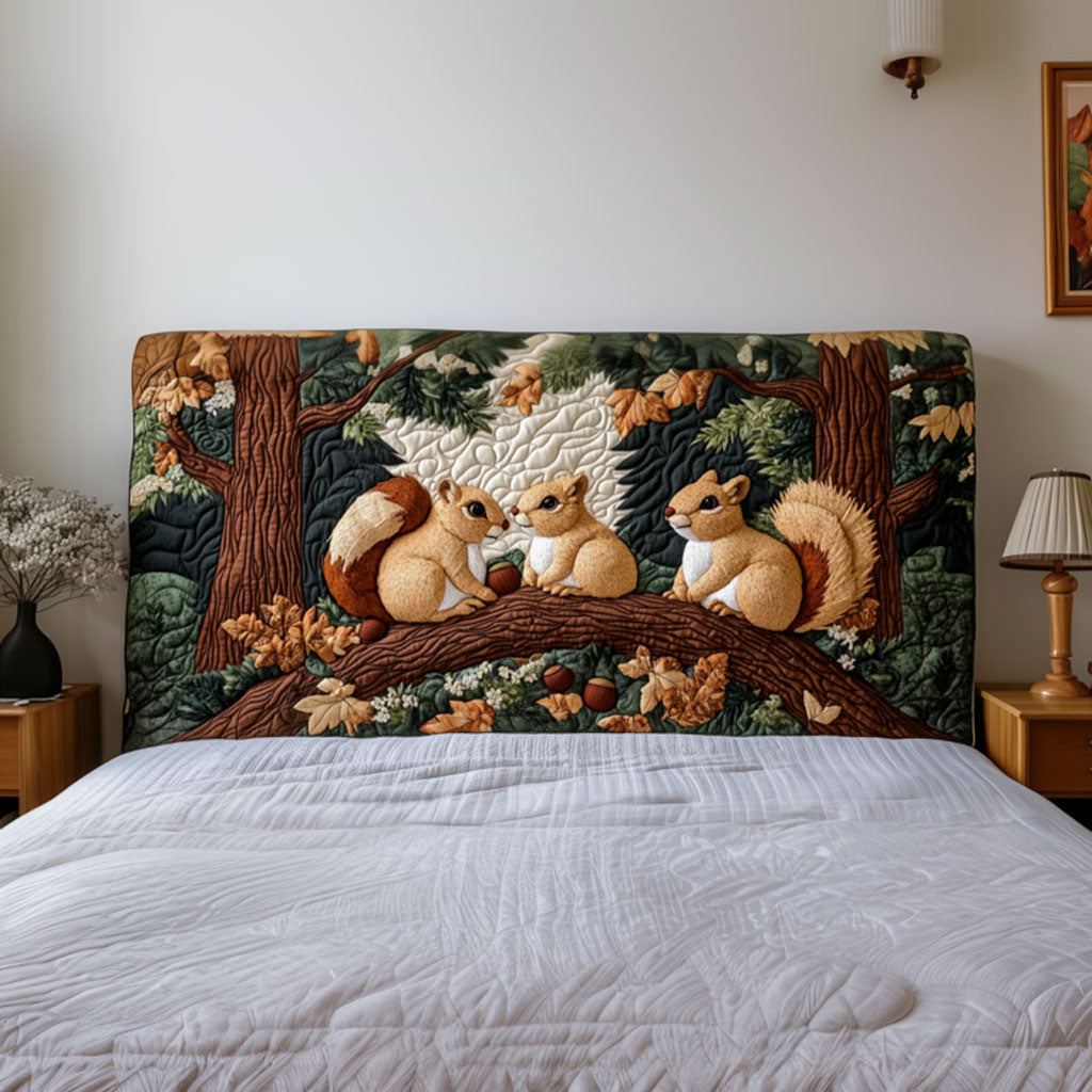 Squirrel Meadow KL0201023CL Quilted Headboard Slipcover