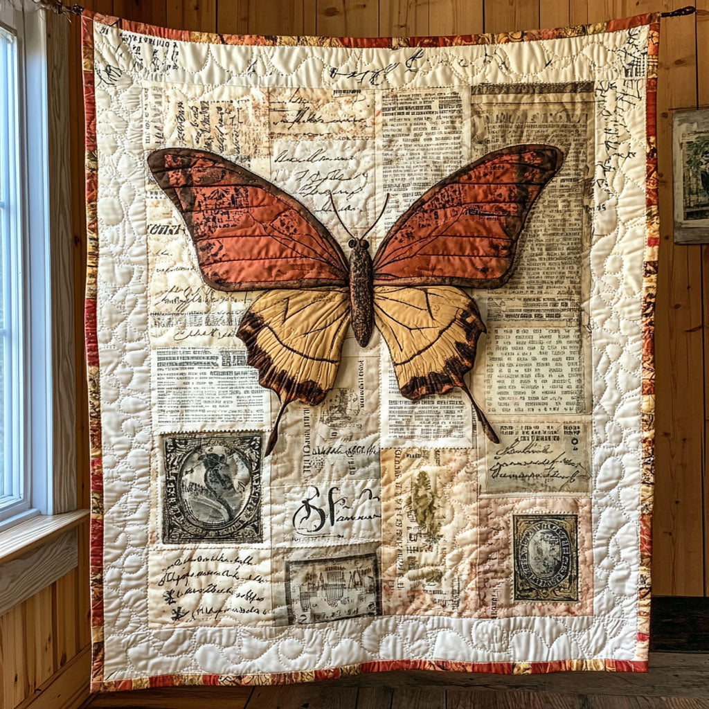 Vintage Butterfly CP1106008CL Quilt