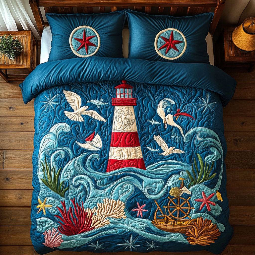 Magic Ocean Lighthouse WY2006011CL Duvet Cover Set