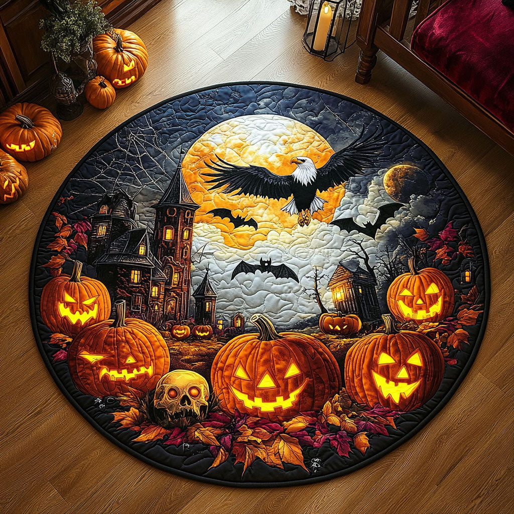 Moonlight Haunt WY2608063CL Quilted Round Mat