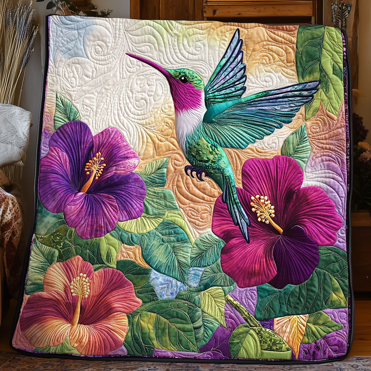 Majestic Hummingbird WJ1005005CL Quilt