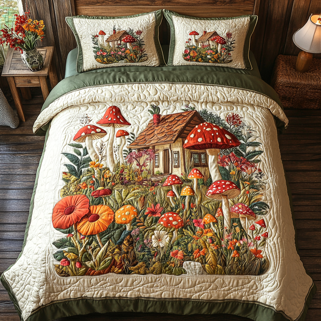 Mushroom Village WY3112044CL Duvet Cover Set