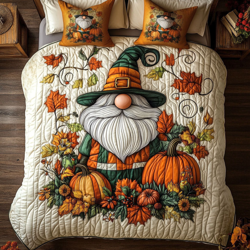 Autumn Gnome Harvest WY0707046CL Duvet Cover Set
