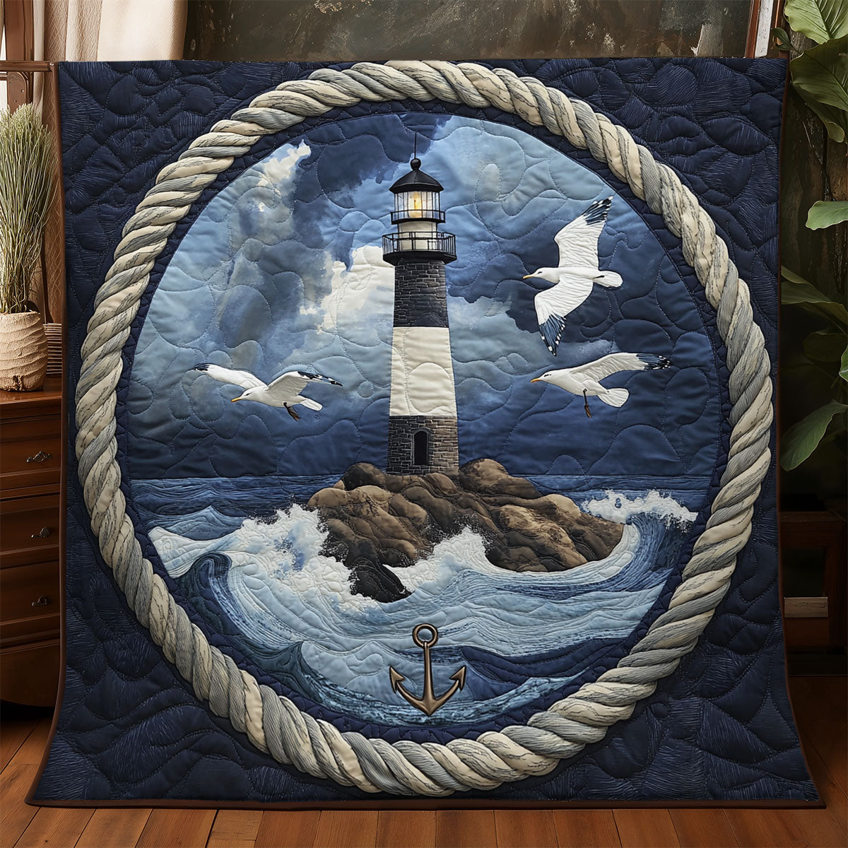 Lighthouse Sea WX3105032CL Quilt