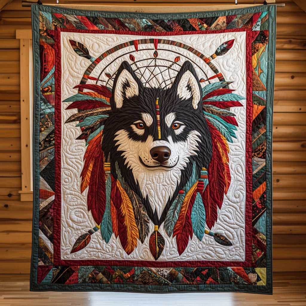 Tribal Husky CP1209031CL Quilt