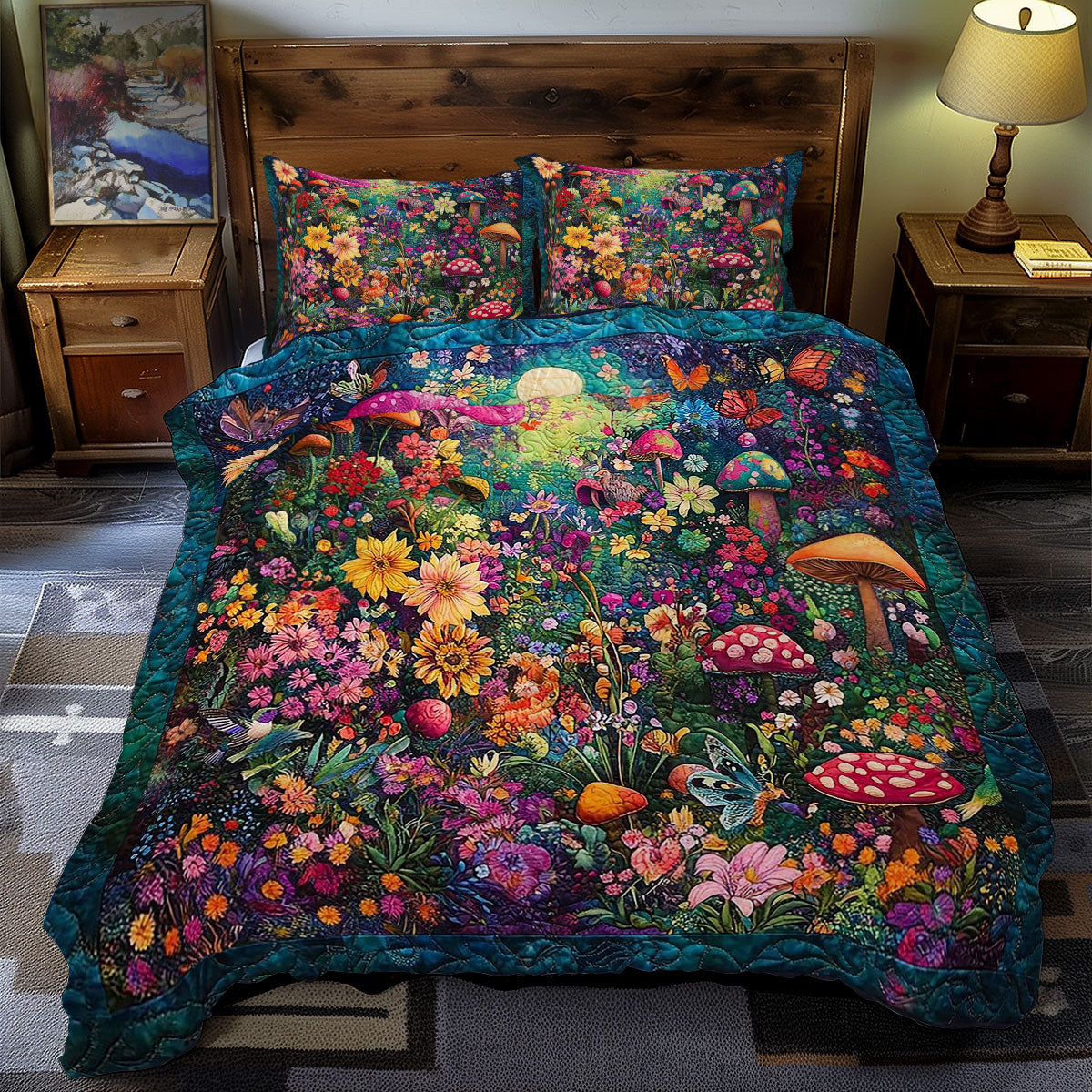 Mushroom Forest WY2211041CL Duvet Cover Set
