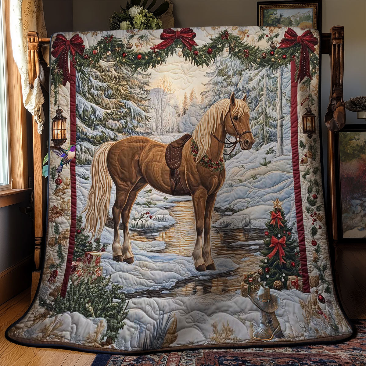 Winter Wonderland Horse WN2911025CL Quilt