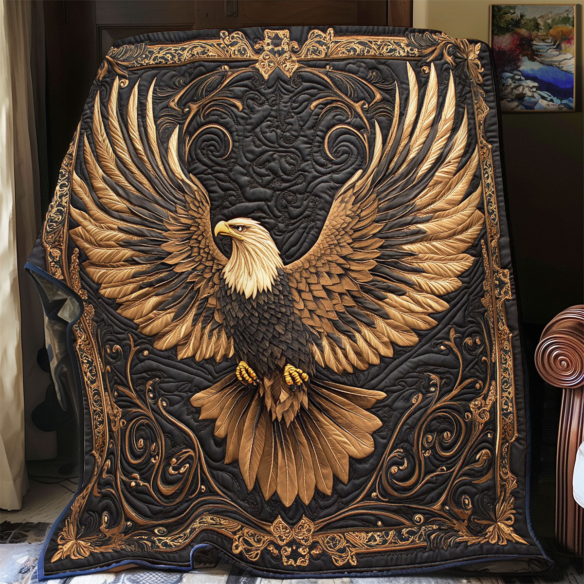 Glorious Eagle WY2102025CL Quilt