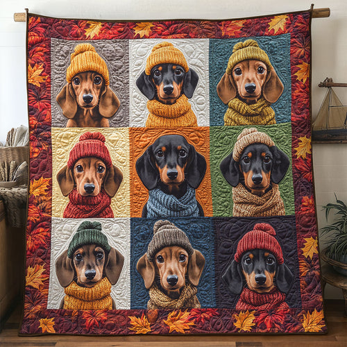 Autumn Dachshund WN2907006CL Quilt