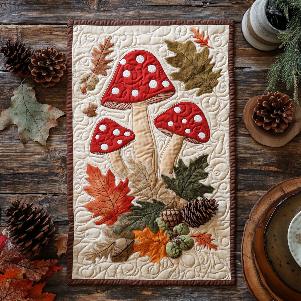 Woodland Autumn Delight WX0307094CL Quilted Table Runner