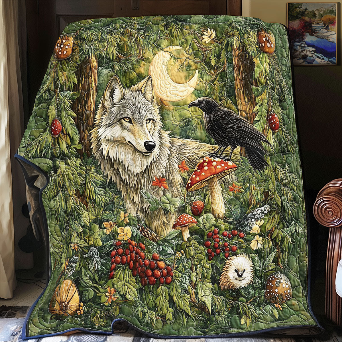 Wolf And Crow WY2101090CL Quilt