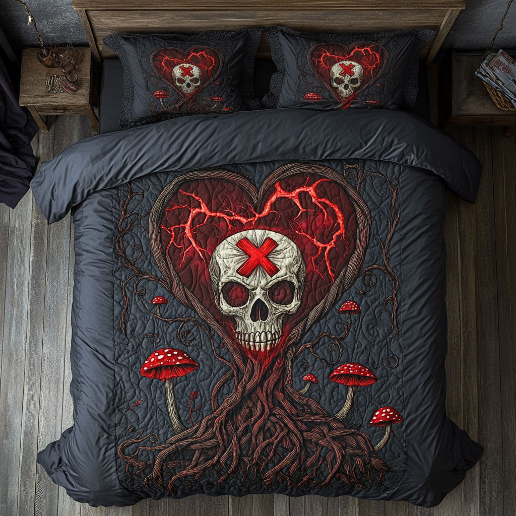 Crimson Veins Of Death WY2406057CL Duvet Cover Set