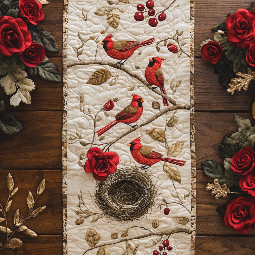 Birds of Spring CP2804033CL Quilted Table Runner