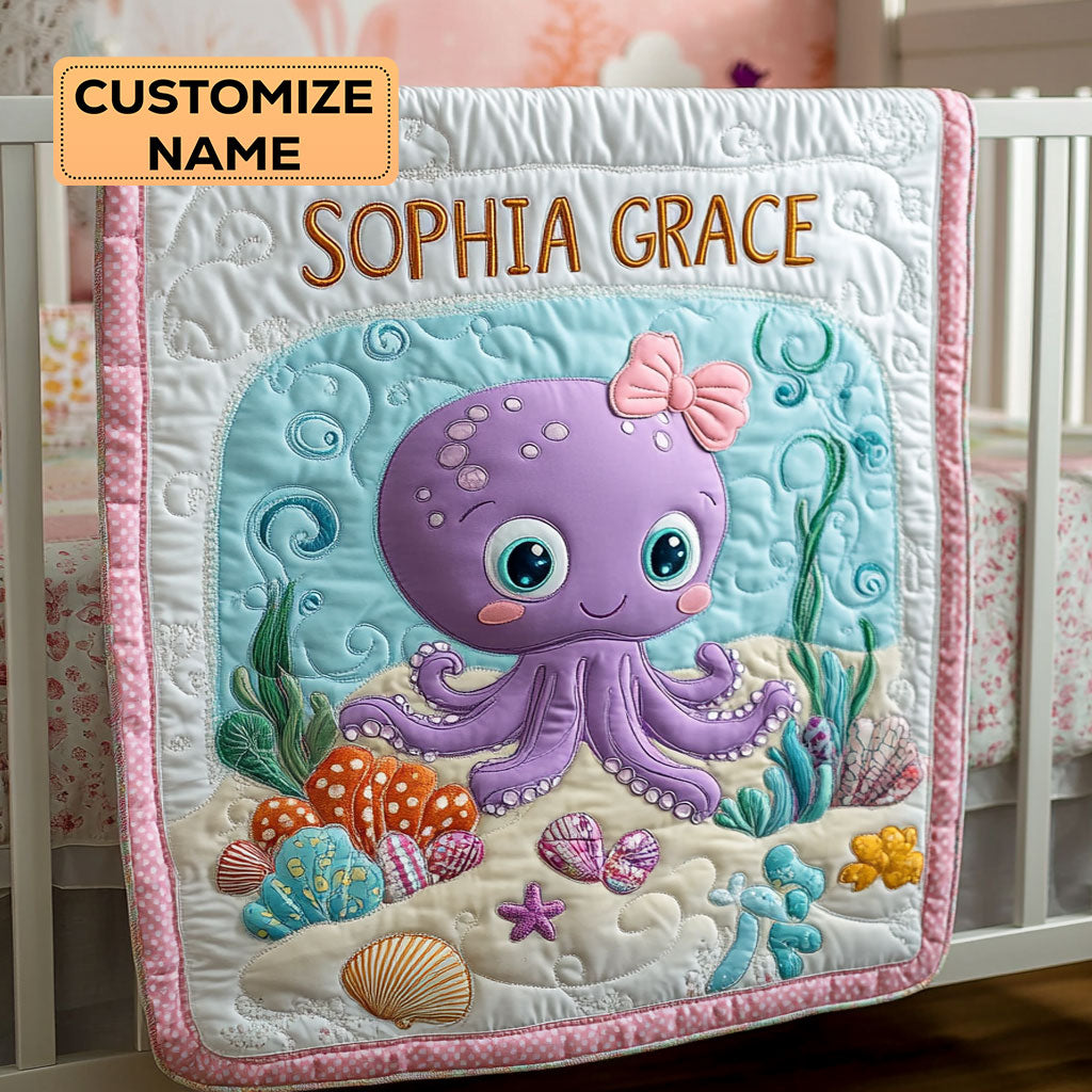 Sweet Octobabe WY2607034CL Personalized Baby Quilt