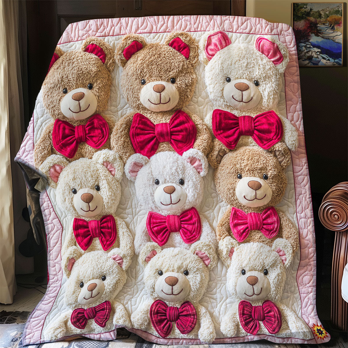 Lovely Teddy Bear WJ1312019CL Quilt