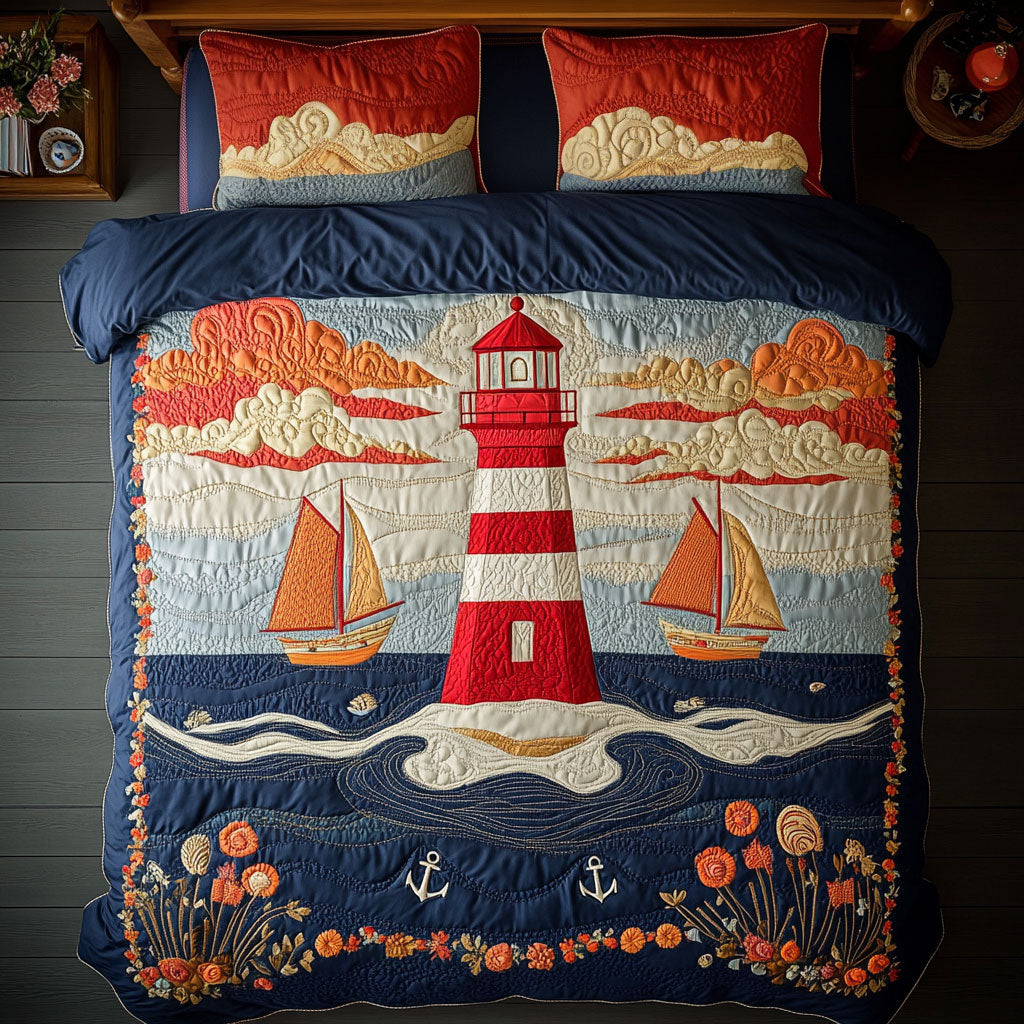 Lighthouse In The Ocean DH0410013CL Duvet Cover Set