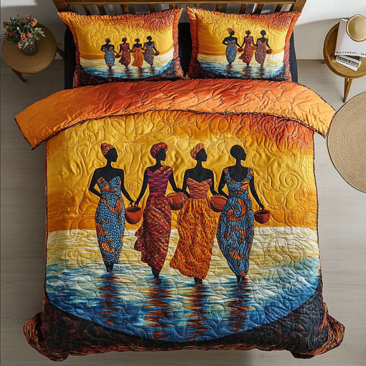 African Woman WX0506001CL Duvet Cover Set