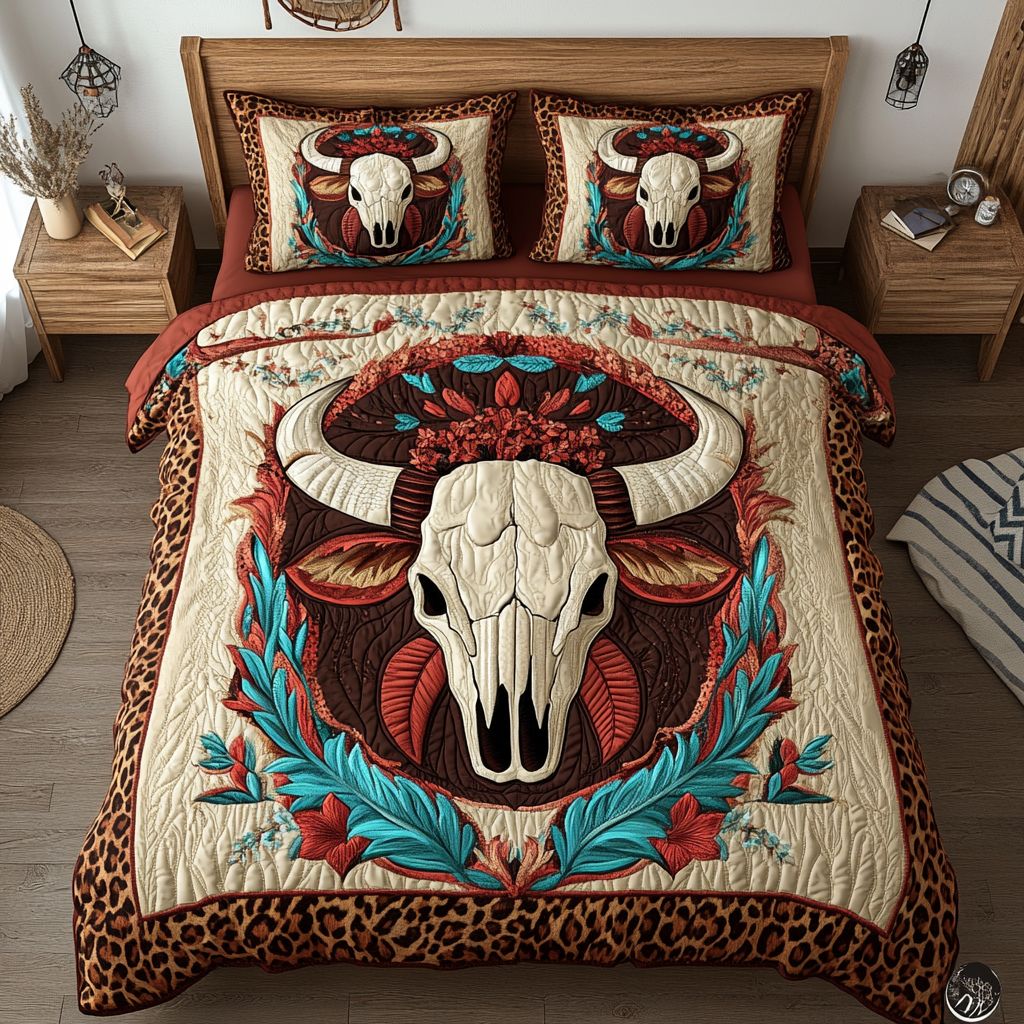 Artistic Bull Skull XR1302001CL Duvet Cover Set