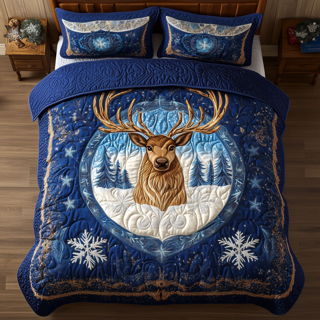 Majestic Winter Reindeer XK1009003CL Duvet Cover Set
