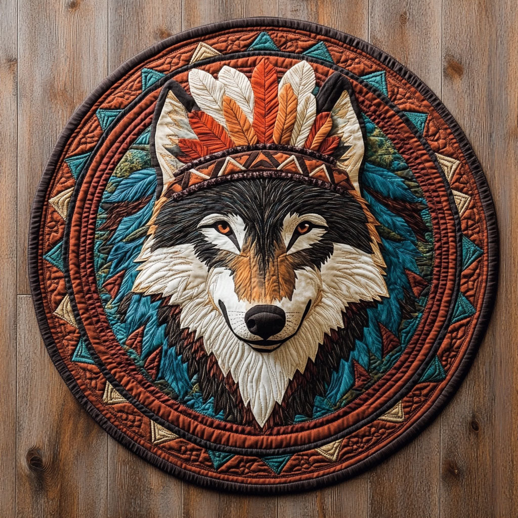 Spirit Howl CP1107041CL Quilted Round Mat