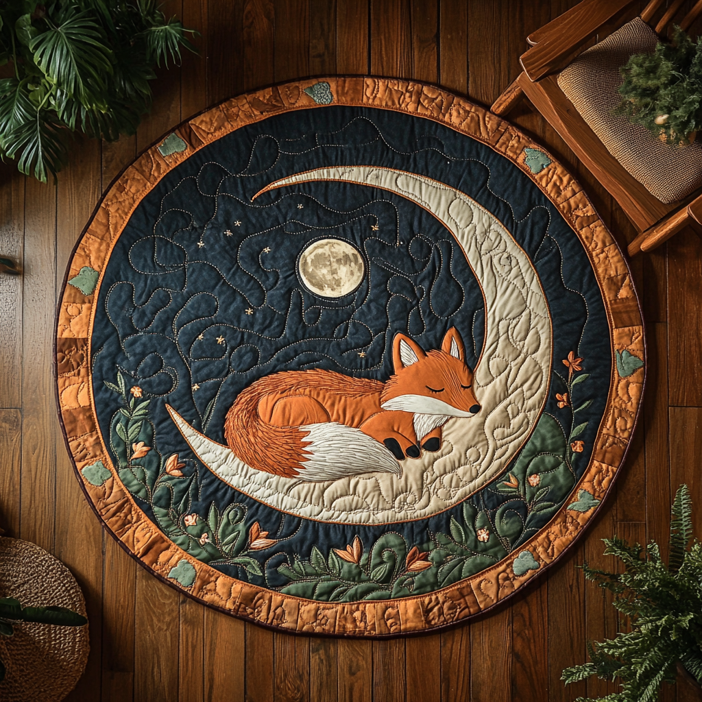 Fox And Moon XR1803009CL Quilted Round Mat