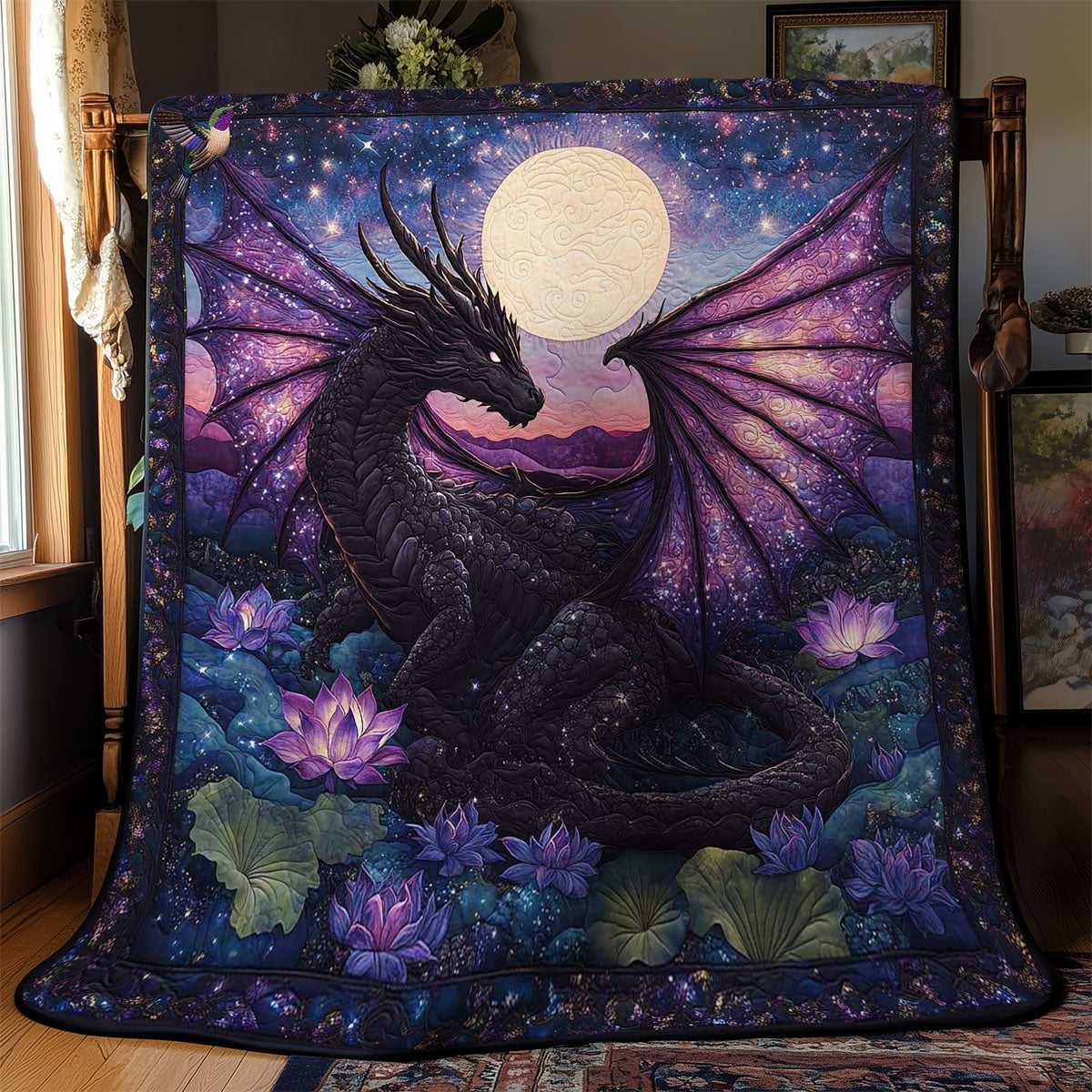 Mystic Lotus Dragon WN1812044CL Quilt